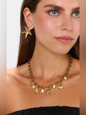 NWT Show Me Your Mumu Petit Moments Grayson Necklace ~ Gold